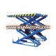 Scissor lift 3tons under the ground With automatically Pneumatic lock & rubber pads